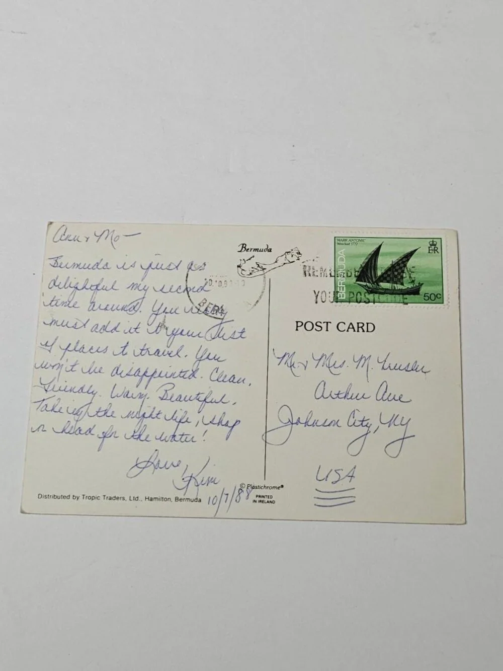 Bermuda Postcard